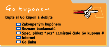 Dobíjení Go kuponem