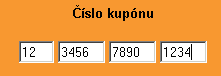 Číslo Go kupónu